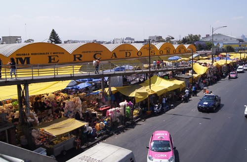 A public market in Mexico.