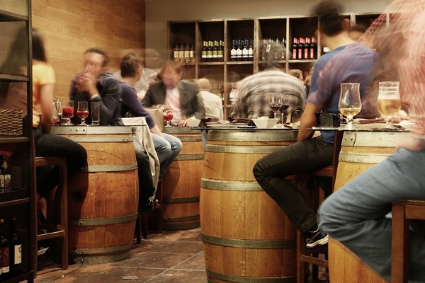 Beer in bar in Madrid.