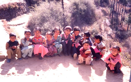 Children in India.