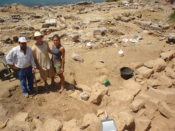 Summer archeological dig in Greece.