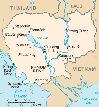 Map of Cambodia