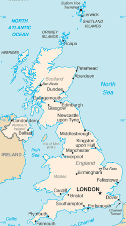 Map of England