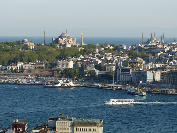 Istanbul, Turkey with the great mosques.