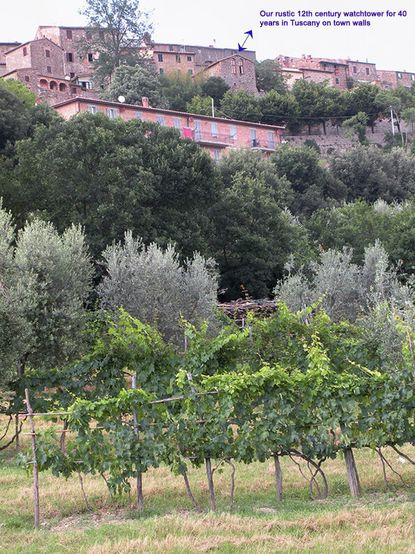 Gregory Hubbs helped restore this Tuscan watchtower with his father.