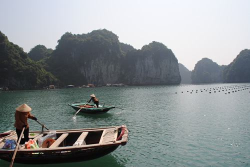 Fishing boats in China.