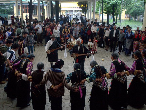 Dance During the Dalai Lama's Birthday in Mcleod Ganj, India.