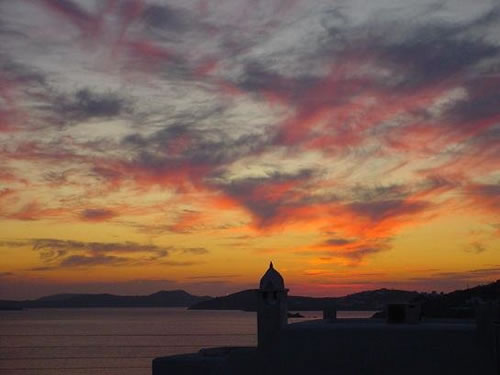 Sunset in Mykonos