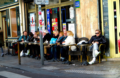 Paris street scene.