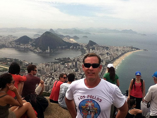 Rocinha favela in Rio de Janeiro, Brazil.