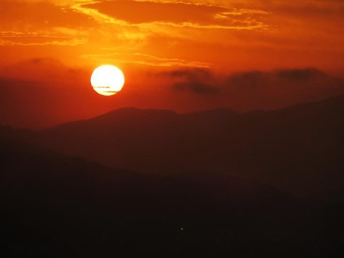 Egaleo Mountains seen from the top of Mount Lycabettus