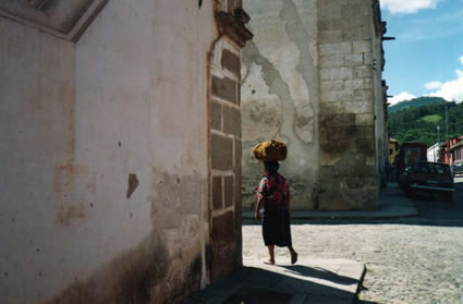 Mayan woman in Antigua, Guatemala.