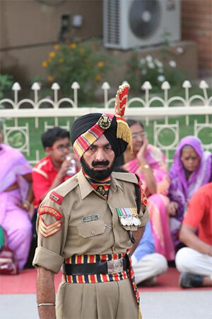 Indian soldier in uniform.