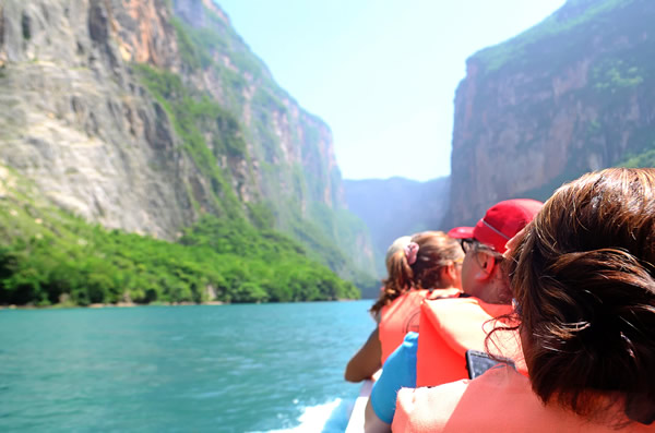 Boat tour in Thailand.