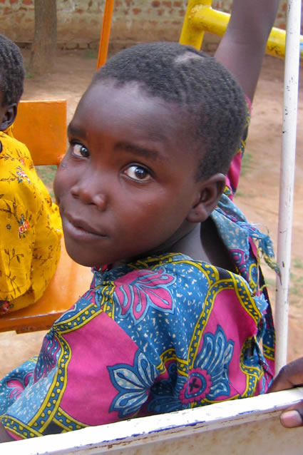 A Rescued Child Soldier in Uganda.