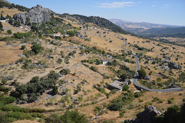 The rocky hills in Andalusia, Spain.