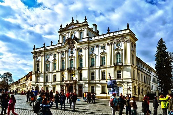 Building in Prague, Czech Republic.