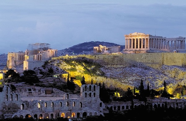 A view of the Parthenon in Athens, Greece, the city where the Olympics of 2004 were hosted.