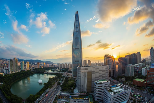 Seoul, South Korea, skyline.