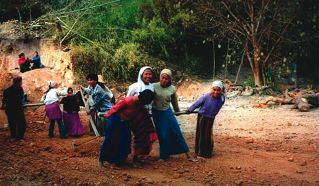 Study Abroad with SIT with locals in a village in China.