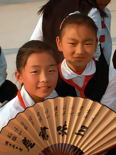 Young students in China.