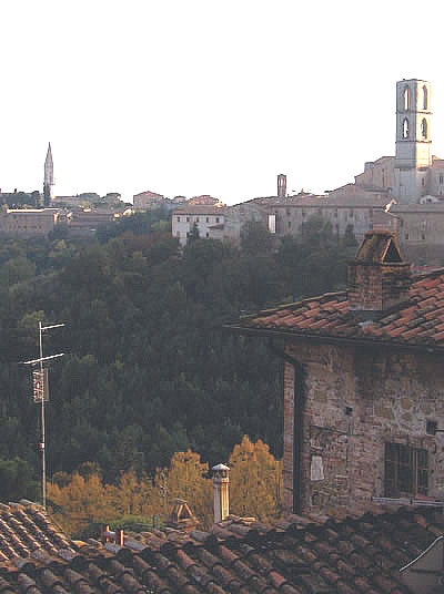 Living in Italy: A View of Perugia.