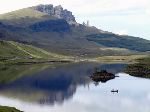 A peaceful lake on the Isle of Skye.