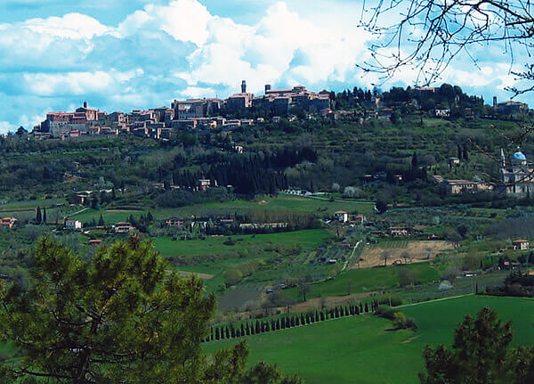 Village of Panicale, Italy in Tuscany.