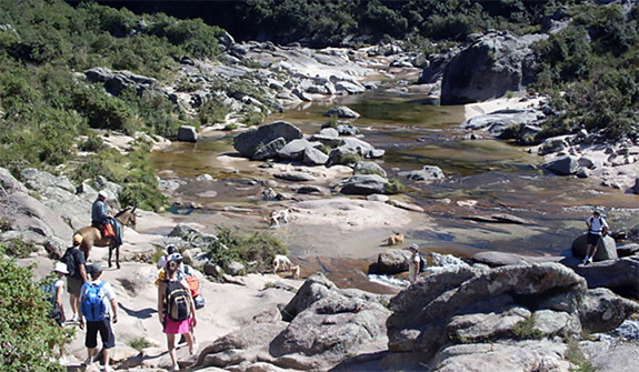 Hiking in the Sierras in Argentina.