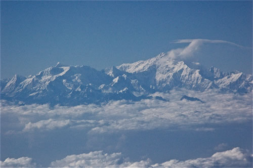 Himalayas seen from Bhutan. An inspiring location to travel and study.