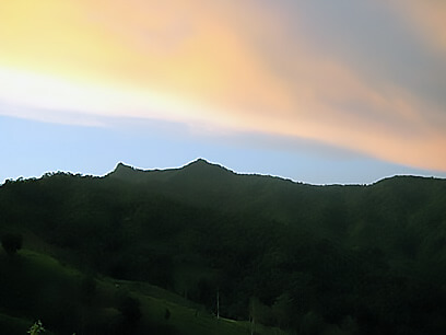 Landscape of mountain near Chiang Mai.