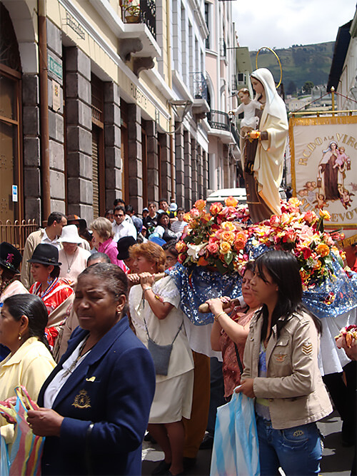 Street Parade in Quito.