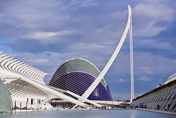 City of Arts and Sciences in Valencia, Spain.