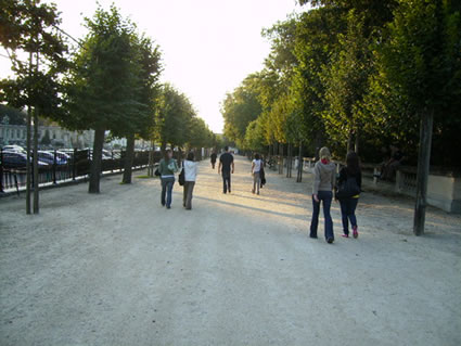 Author in the Parc de Bruxelles, in Brussels.