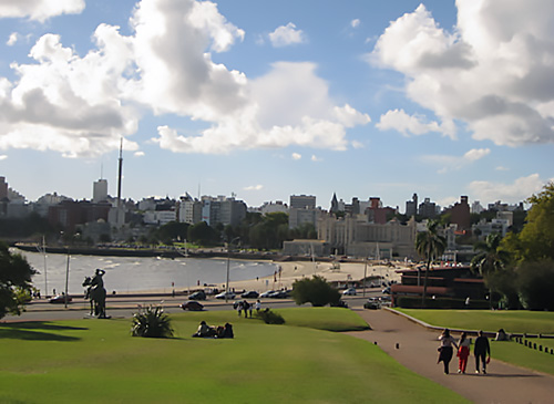 View of the Montevideo’s promenade.